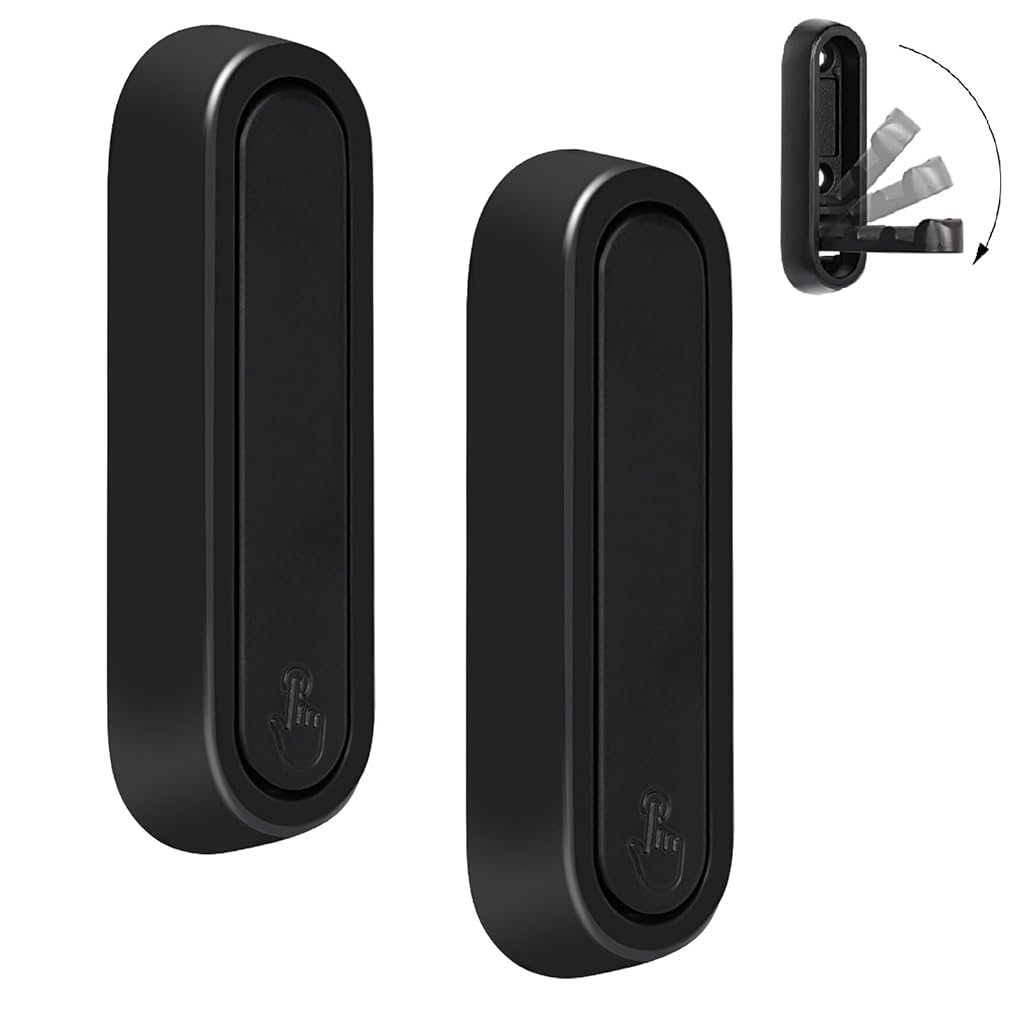 HASTHIP® Folding Wall Hooks, 2 Pcs Foldable Black Coat Hooks Heavy Duty Bathroom Towel Hooks Robe Hooks Wall Mounted for Hanging Coat Towels Clothes Hat Bags Keys HASTHIP® Folding Wall Hooks, 2 Pcs Foldable Black Coat Hooks Heavy Duty Bathroom Towel Hooks Robe Hooks Wall Mounted for Hanging Coat Towels Clothes Hat Bags Keys